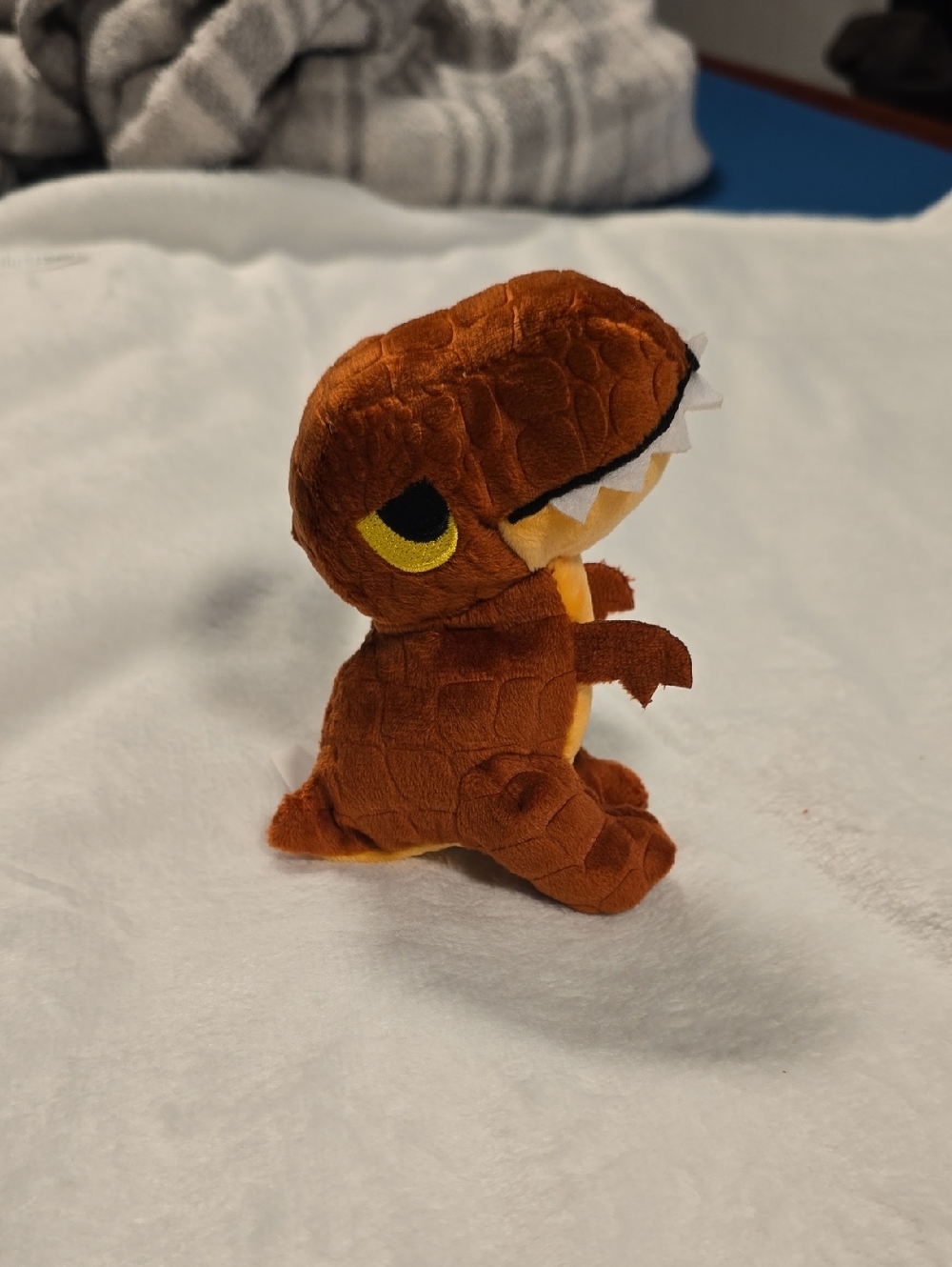 Bark Brown and Yellow Tyrion T-Rex‎ Plush Dog Toy NWT Small 0-20 Pounds